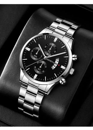 Fashion Men's Watch Luxury Silver Stainless Steel Men Watches Store