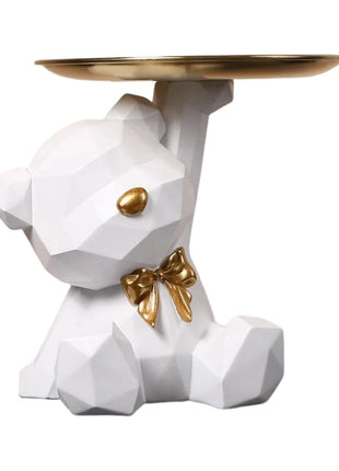 Sculpture Tray with Bulldog Key Holder Dazzling Bag Store