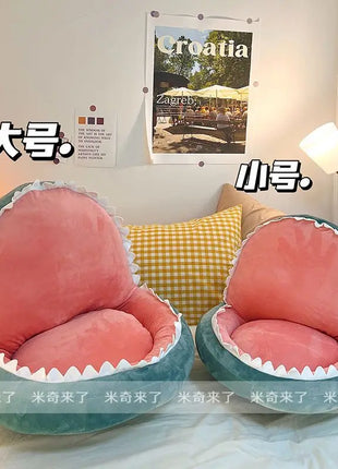 Shark Shaped Lazy Cushion on The Ground,Tatami Futon Bedroom Balcony Bay Window Floor Soft Cushion,Children's Reading Area Chair