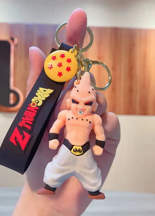 Anime Dragon Ball Keychain Fashion Jewelry Son Goku Vegeta Piccolo Action Figures 8CM PVC Key Ring for Men Women Bag Pendant Ali-manga Figure Toys Store