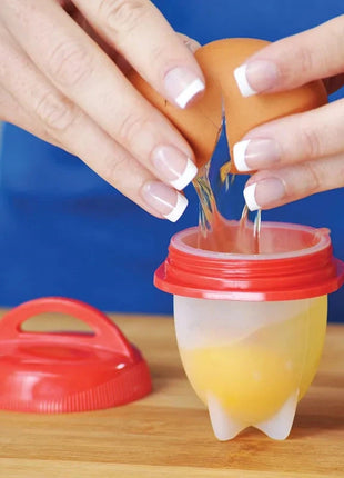 Non-stick Silicone Boiled Eggs Cup Kitchen Egg Cooker Poachers Silicone Steamed Egglettes Cooking Accessories Gift kitchen tools Cleaning series Store