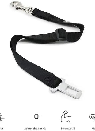 Adjustable Pet Cat Dog Car Seat  Belt Pet Seat Vehicle Dog Harness Lead Clip Safety Lever Traction Dog Collars Dog Accessoires Dropshipman