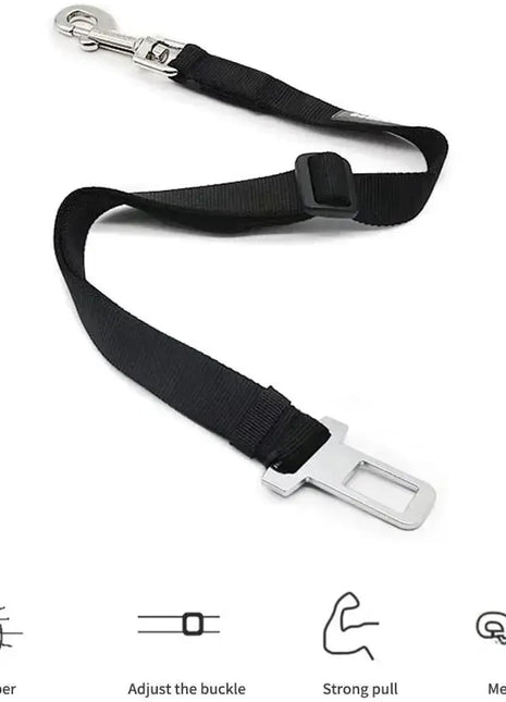 Adjustable Pet Cat Dog Car Seat  Belt Pet Seat Vehicle Dog Harness Lead Clip Safety Lever Traction Dog Collars Dog Accessoires Dropshipman