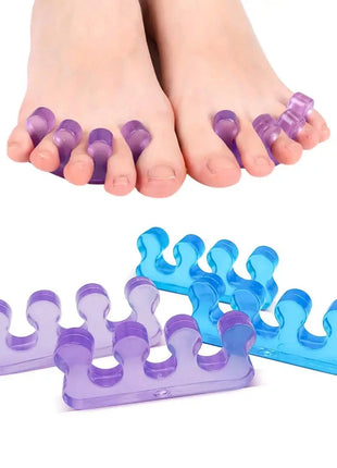 2pcs (1pair)Soft Silicone Finger Toe Separator Soft-Silicon 5 Colors Flexible  Finger Toe Spacers for Nail Polish Pedicure Tools nailartSupply Store