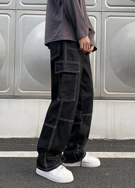 Loose Fit Cargo Jeans 1251 Store
