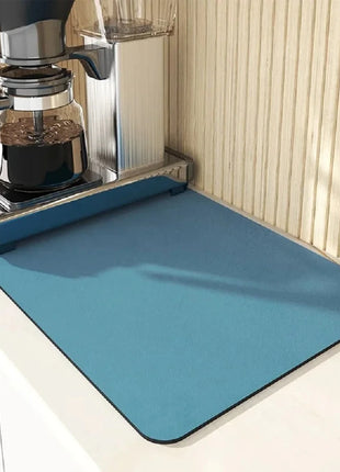 Super Absorbent Large Kitchen Absorbent Mat Antiskid Draining Coffee Dish Drying Mat Quick Dry Bathroom Drain Pad Tableware Mat E-Goods Store
