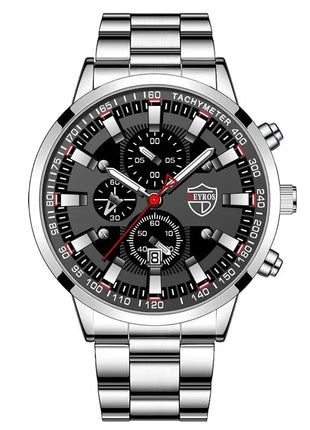 Fashion Men's Watch Luxury Silver Stainless Steel Men Watches Store