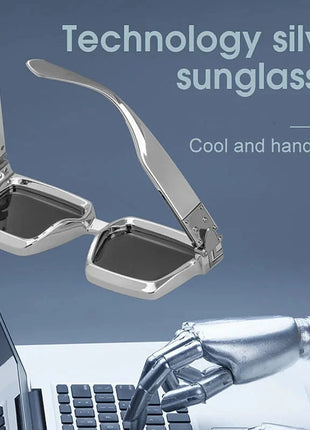 SHAUNA Retro Square Sunglasses 😎 UV400 Candy Colors & Silver Mirror SHAUNA Official Store