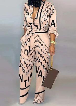 Elegant  Jumpsuit Women Fashion Deep V-neck One Piece Overalls Casual Jumpsuits Streetwear Ms Chuh 02 Store