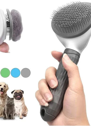 Pet Dog Brush Cat Comb Self Cleaning Pet Hair Remover Brush Chinese Gold Leaf Store