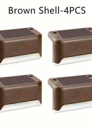 Solar LED Stair Lights – Waterproof Outdoor Step & Pathway Lighting XIWANGFIRE Lamp Store