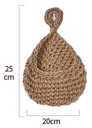 Jute Wall Storage Baskets | Handwoven Produce Organizers Love Full Home Store