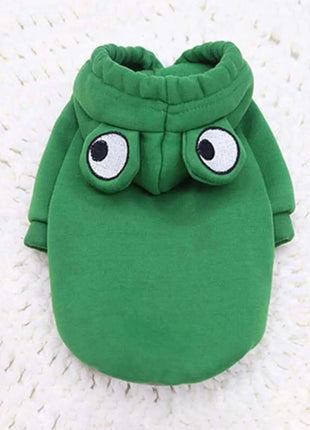 1PC Cute Frog Pet Sweater for Small and Medium Dogs - Green Dog Hoodie with Fun Design - Keep Your Pup Cozy and Stylish Dropshipman