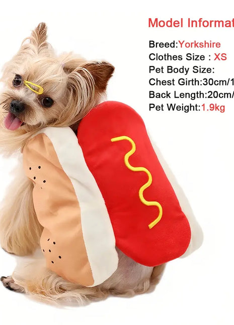 Pet Dog Dress Up Costume Funny Halloween Clothes for Small Medium Dogs Cat Puppy Hot Dog Cosplay Apparel Dachshund Party Gifts Dropshipman