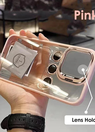 Camera Stand Cases with Lens Protection For iPhone 15 Pro Max (with Free Camera Lens) Shop1104115021 Store
