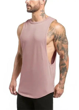 plain Gym Clothing Mens Bodybuilding Stringer Tank Top Summer Cotton Cut Off Fitness Vest Muscle Workout Sleeveless T Shirt VQ FITNESS GYMWEAR Store
