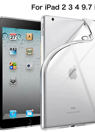 For iPad 10th 10.9 2022 7 8 9th Gen 10.2 Air 5 6 13 Case TPU Silicon Transparent Cover For iPad Pro 9.7 10.5 11 13 Mini 3 4 5 6 DUNNO Official Store