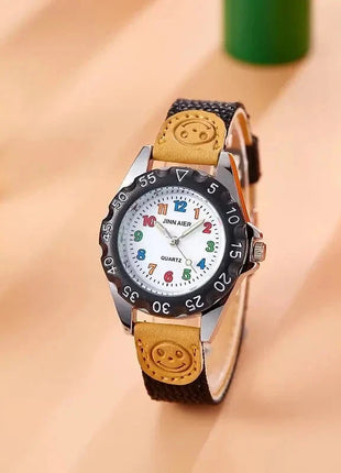 Boys Girls Quartz Watch Kids Childrens Fabric Strap Student Wristwatch Sinnifer Store Store