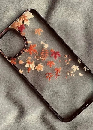 Autumn Wind And Fallen Leaves iPhone Case Shop1104137432 Store