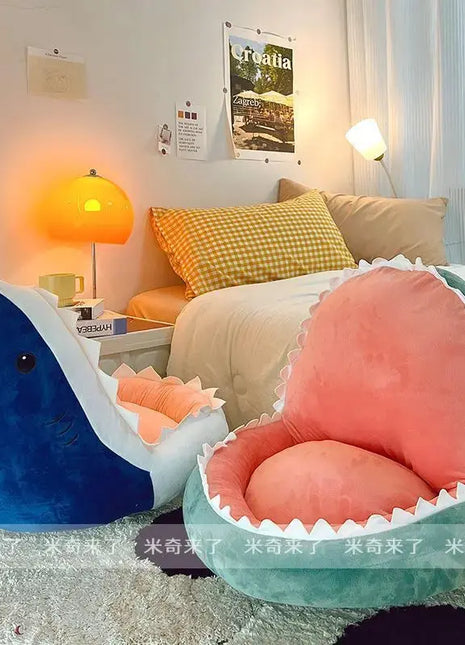 Shark Shaped Lazy Cushion on The Ground,Tatami Futon Bedroom Balcony Bay Window Floor Soft Cushion,Children's Reading Area Chair Dropshipman
