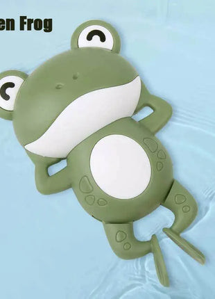 Baby Bath Toys Bathing Cute Swimming Turtle Whale Pool Beach Classic Chain Clockwork Water Toy For Kids Water Playing Toys QWZ Official Store