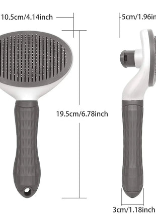 Pet Dog Brush Cat Comb Self Cleaning Pet Hair Remover Brush Chinese Gold Leaf Store