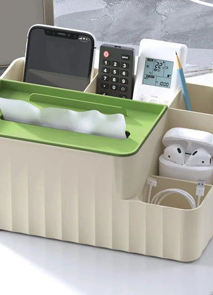 Desk Organizer With Tissue Box And Remote Holder Wmxmore Living Home Store Store