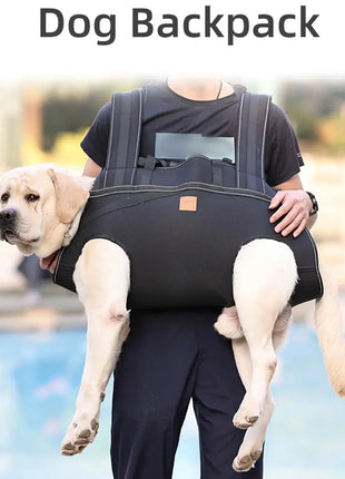 Backpack Carrier for Large Dog Full Body Dog Sling with Handle Dog Lift Harnesses for Elderly Disabled Dogs Dropshipman