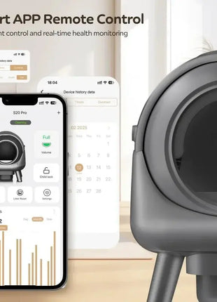 Els-pet smart Self Cleaning Litter Box, Automatic pet toilet with APP Control safety protection/weight measure/15 days clean Dropshipman