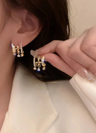 Luxury Claw Ear Rake Zircon Earrings for Women ZX Jewellery Store