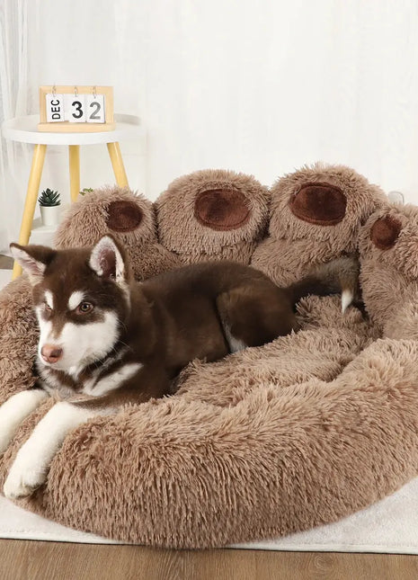 Fluffy Dog Bed Plush Kennel Accessories Pet Products Large Dogs Beds Bedding Sofa Basket Small Mat Cats Big Cushion Puppy Pets Dropshipman