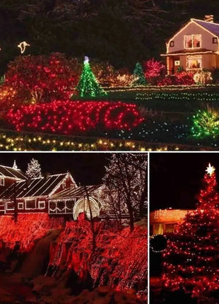 LED Solar Powered Xmas Outdoor Waterproof Starry Christmas Fairy Lights Aimlux Life Store