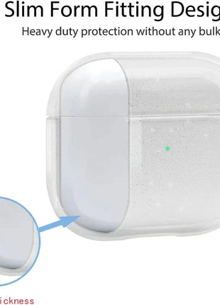 Bling Glitter Soft TPU Earphone Case with Keychain for Airpods Pro 2 2022 2nd Generation Air Pods 3 1 3rd Gen Cover Accessories PfotenSpaß