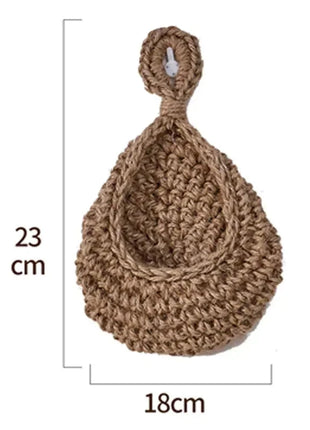 Jute Wall Storage Baskets | Handwoven Produce Organizers Love Full Home Store