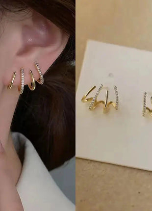 Luxury Claw Ear Rake Zircon Earrings for Women ZX Jewellery Store