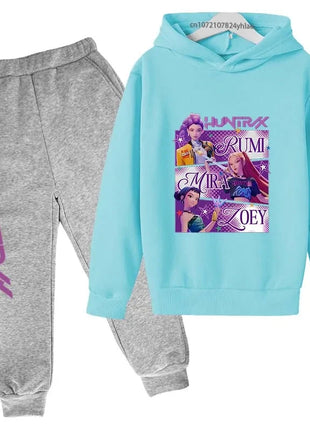 Kids Kpop Demon Hunters Hoodie & Jogger Set Shop1103677024 Store