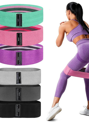 Anti-Slip Resistance Hip Booty Bands Squat Glute Workout Non-slip Trainer Thick Stretch Fitness Strips Loops Yoga Equipment Stone's Store