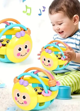 1 Pc 10cm Baby Toy Catch Ball Bendy Baby Walker Rattles Develop Intelligence Ball 0-12 Months Plastic Bell Rattle Doll Shop1102907612 Store
