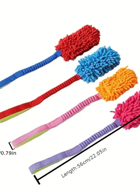 Dog Training Anti-tear Pulling Rope Toy Pet Plush Grinding Teeth Bite-resistant Toy Colorful Rope Ball Dog Interactive PuzzleToy Dropshipman