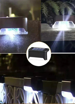 Solar LED Stair Lights – Waterproof Outdoor Step & Pathway Lighting XIWANGFIRE Lamp Store