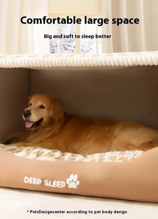 Autumn and Winter Dog Thousand Birds Grid Drawer Dog Kennel Dropshipman