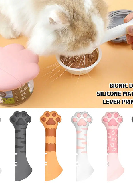 Multifunction Pet Canned Spoon Jar Opener Puppy Feeding Mixing Wet Dry Scoop Cat Dog Accessories Feeder Shovel Pets Tableware Dropshipman