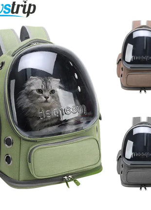 Transparent Pet Cat Carrier Bag Outdoor Travel Backpack for Cats Small Dogs Breathable Cat Carrying Bag Pet Supplies Dropshipman