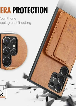 Multi-Card RFID Blocking Wallet Case for Samsung Galaxy S25 Series YOUMI2023 Store