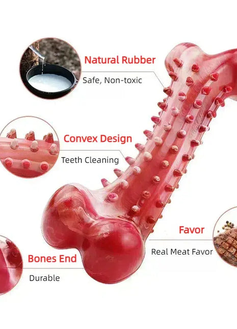 Large Dogs Tough Chew Toys for Super Aggressive Chewers Beef Flavor Indestructible Dog Teeth Cleaning Bones Chew Toys Dog Stuff Dropshipman