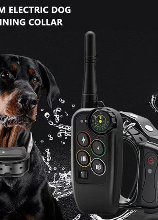 1000m Electric Dog Training Collar Remote Control Waterproof training dogs collars For All Size Shock Vibration Sound Dropshipman