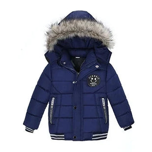 2025 Winter Children Warm Clothing Boys Down Jacket Baby Polyester Fiber Hooded Coat Thicken Outerwear Kids Solid Color Parka Shop1103725985 Store