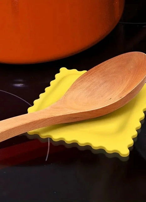 Ravioli Wooden Spoon Rest Silicone Mat Stone's Store