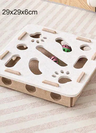 Cat Puzzle Maze Toy with Bell Ball - Interactive Fun Box Shop1102962122 Store