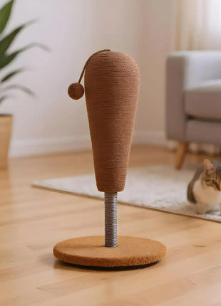 Kitten Scratching Post Vertical Scratcher Furniture Protector Interactive Toys with Suspending Ball for Play Area Indoor Dropshipman